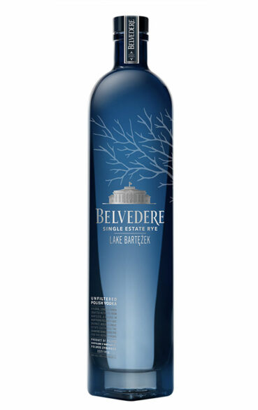 Botella de Belvedere Vodka Single Estate Rye Lake Bartężek