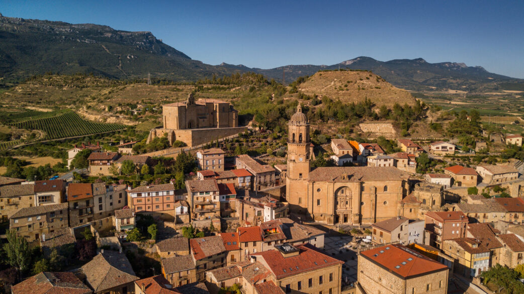 Imagen aérea del municipio de Labastida, en Álava