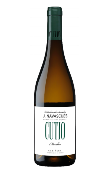 Botella del vino Cutio Macabeo