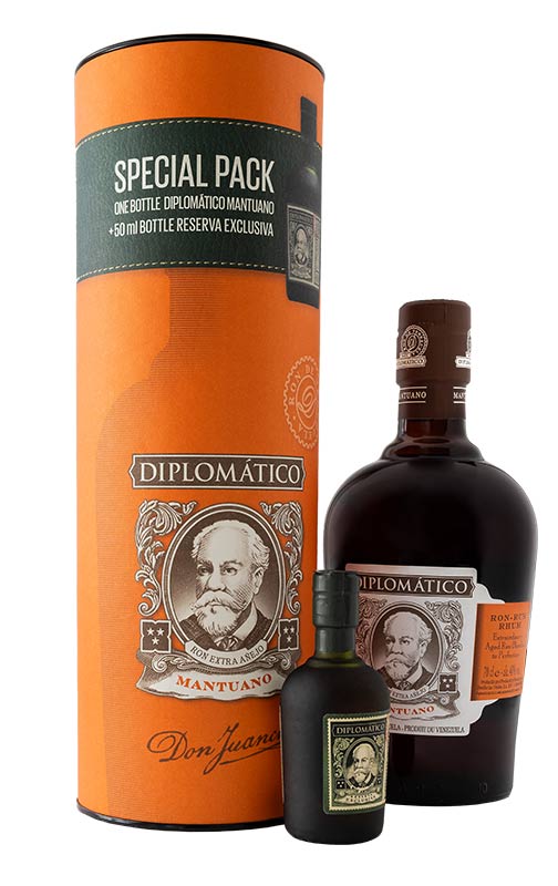 Rum Mantuano Diplomatico + Mignon Gift Pack Astuccio tubo - Gerenoteca