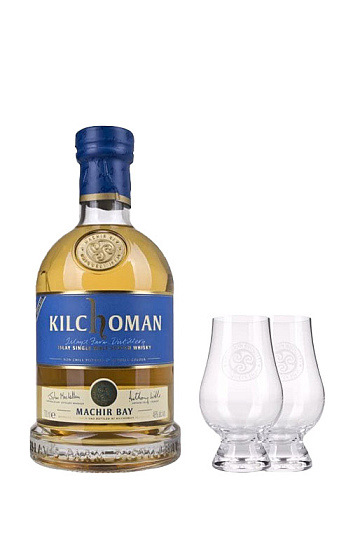 Pack Kilchoman Machir Bay con 2 Vasos