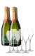 Pack Parxet Brut Nature 2022 (x4) con Copas de Cava (x6)