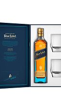 Johnnie Walker Blue Label Geschenkset mit 2 Kristallgläsern