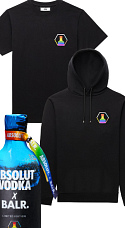 Absolut x BALR. Limited Edition mit T-Shirt und Hoodie Größe S