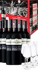 Pack Ramón Bilbao Reserva 2015 (x6) con 6 copas