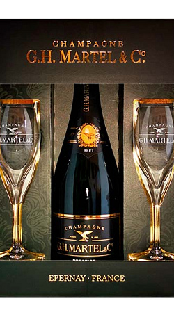 Champagne G H Martel Prestige Con 2 Copas