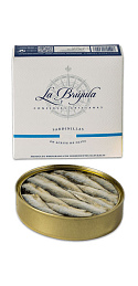 Sardinillas en aceite de oliva 25/30 unidades La Brújula